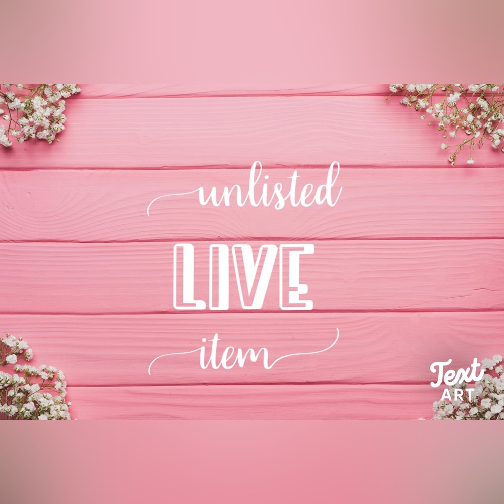 UNLISTED - Live Show Item